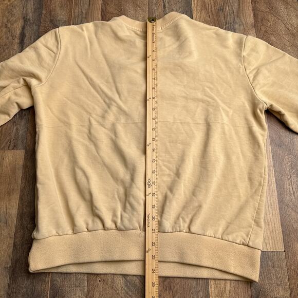 BKYS Lucky Charm Sweatshirt Men's‎ Medium Yellow Embroidered Crew Neck 6468 - Picture 10 of 13